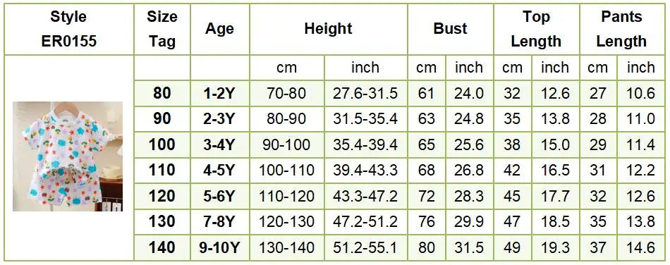 1-10 Years Soft Kids 2-Piece Set Breathable Short Sleeve Shorts for Playtime Toddler Outfit Clothes for Playground and School