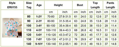 1-10 Years Soft Kids 2-Piece Set Breathable Short Sleeve Shorts for Playtime Toddler Outfit Clothes for Playground and School
