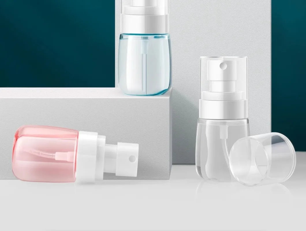 30ml 60ml Travel Spray Bottle Transparent Plastic Bottle Lotion Pump Travel Perfume Fine Mist Toner Bottles Refill Lotion Bottle