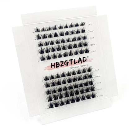 5D DIY Cluster Invisible band Lashes Segmented Bundle Thick Eyelashes Extension Russian Volume Individual False Lashes Cilios