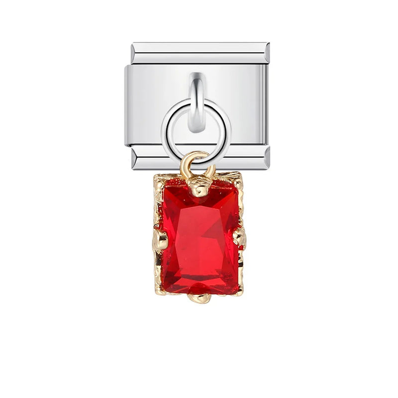 URING New Italian Charm Bracelet Pendant Series Shell Imitation Pearl Heart Personalized Assembly Chain Y2k DIY Making Jewelry