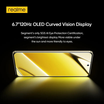 Versión global del teléfono inteligente realme 13 Pro Plus 5G con Snapdragon 7s Gen 2, pantalla Curved Vision de 120 Hz, carga SUPERVOOC de 80 W, imágenes de IA