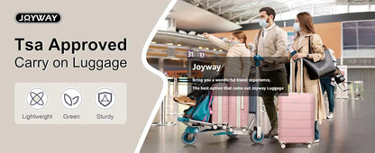 Joyway Travel Luggage Sets, Stylish Carry On Checked Suitcase Set,Sturdy Durable Scratch-resistant,TSA Lock,Spinner Wheels