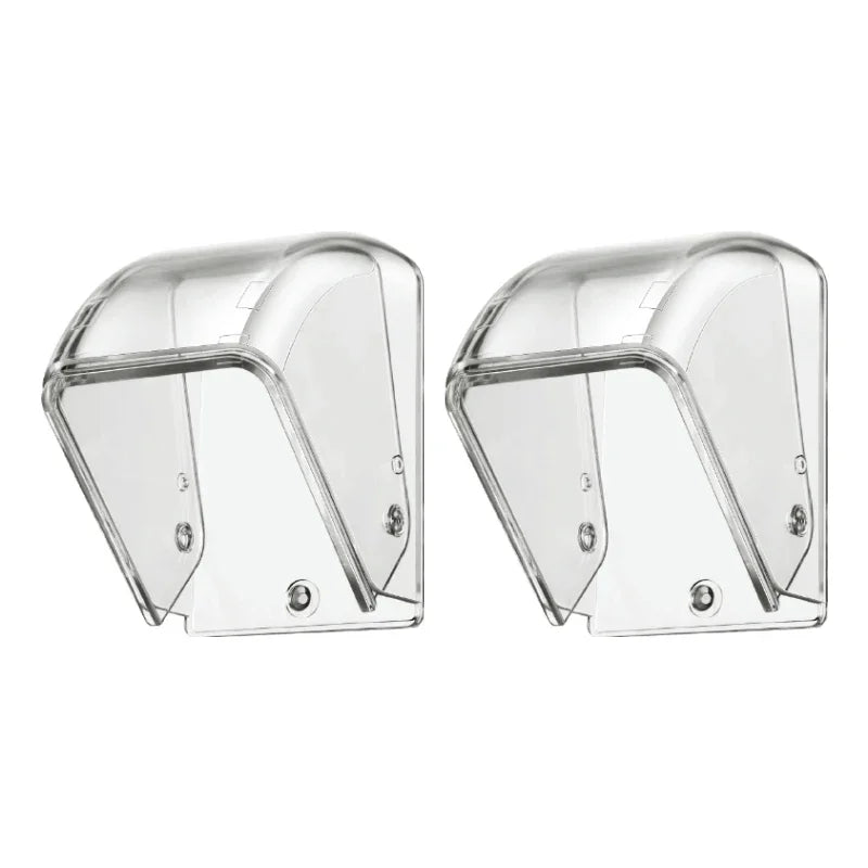 CACAZI PC Transparent Waterproof Cover for Wireless Doorbell Button Chime Outdoor Rain-cover Home Case Suitable for Most Buttons
