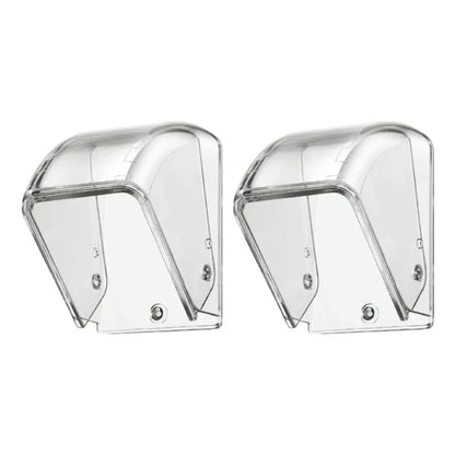CACAZI PC Transparent Waterproof Cover for Wireless Doorbell Button Chime Outdoor Rain-cover Home Case Suitable for Most Buttons