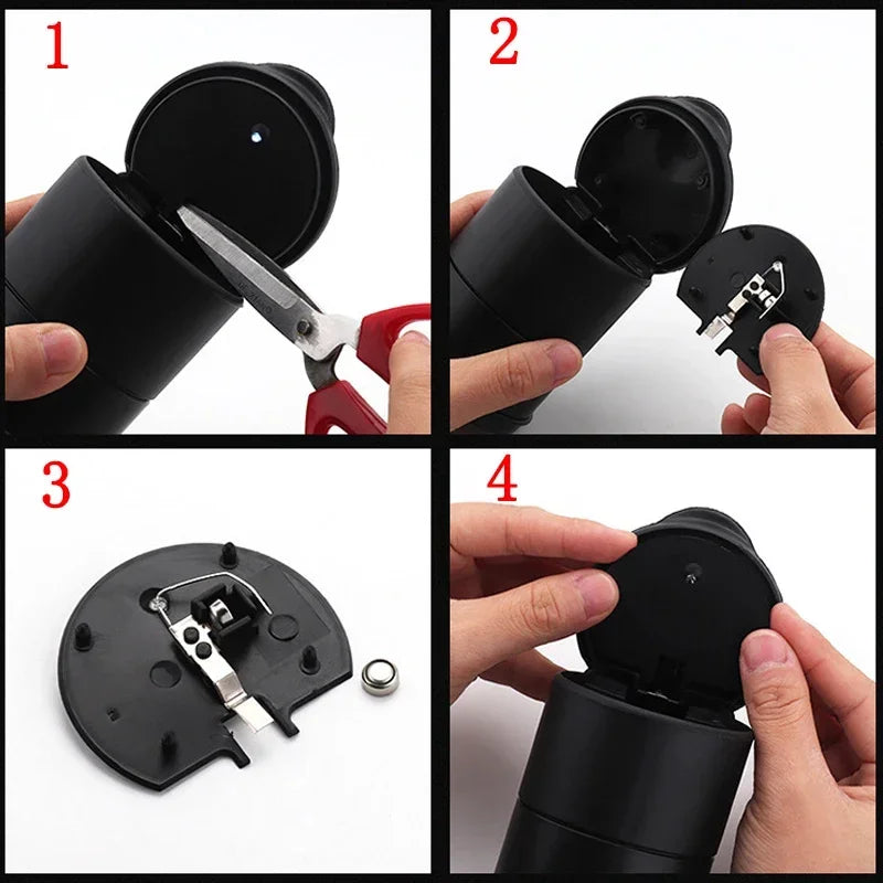 Cenicero LED universal para coche, contenedor para monedas, basura, cigarros, accesorios interiores.