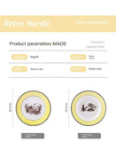 Nordic retro European tableware porcelain plates cups saucers pots high-end luxury sets creative home gifts