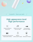 Electric Toothbrush for Adults Soft DuPont Bristle Portable Battery Endurance IPX6 Waterproof Intelligent Effective Oral Care