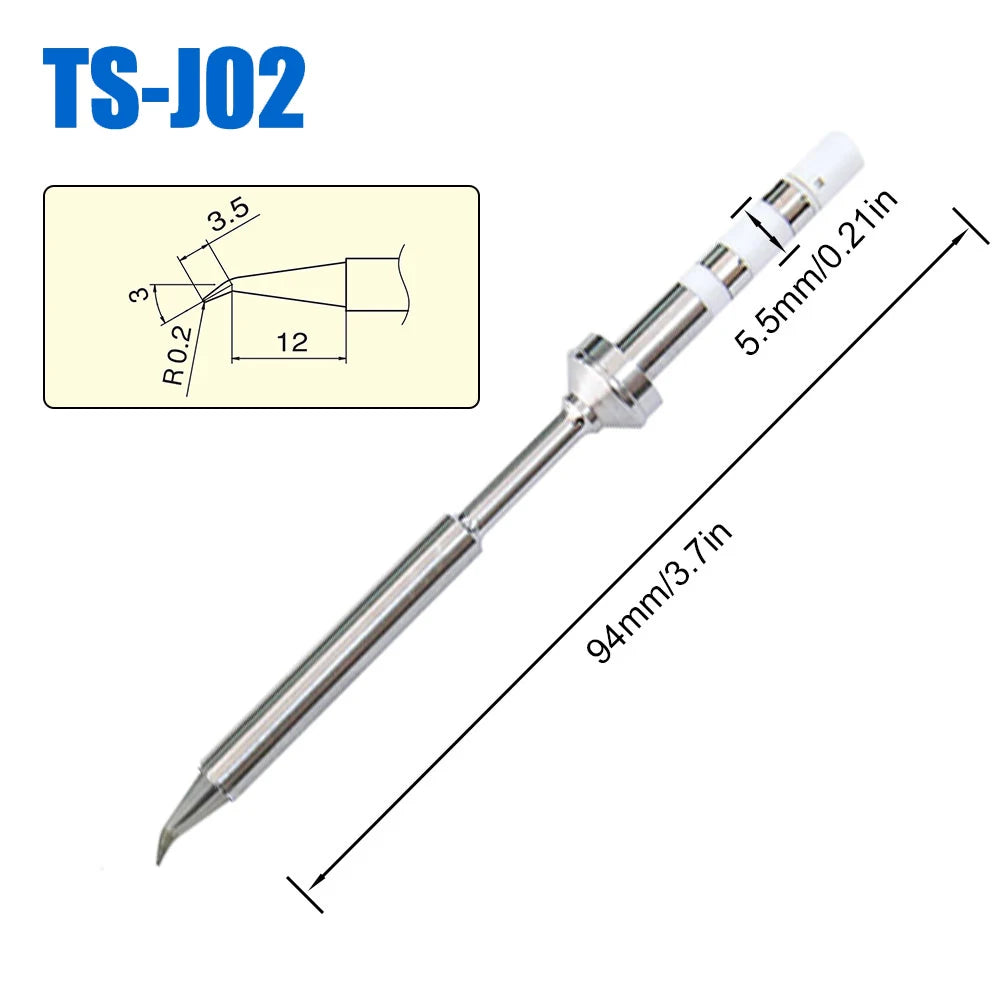 Puntas de repuesto para soldador Pine64 TS100 TS101. Varios modelos de punta para soldador eléctrico Pinecil V2, serie TS, BC2 ILS.