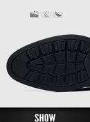 3/6/8 CM Elevator Shoes Men Dress Shoes Black Soft Leather Men Heighten Formal Shoes Casual Business Men Oxfords Suit Shoes