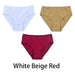 White Beige Red