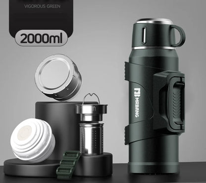 316 Stainless Steel Insulated Thermos Bottle, 1L, 2L, 3L, Outdoor Travel Coffee Mugs, Thermal Vacuum Water Bottle, Thermal Mug