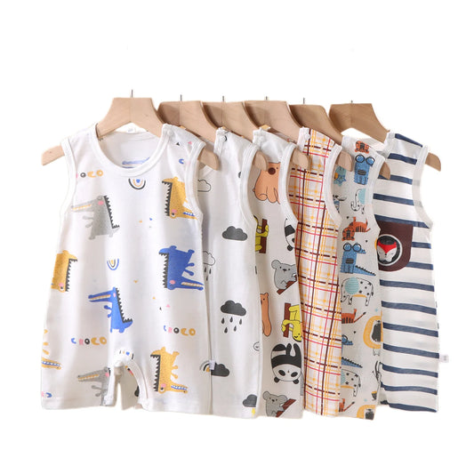 Ropa de gateo para bebés de algodón suave y ligero, para niños y niñas de 1 a 20 meses, pelele para el hogar, novedad de 2025