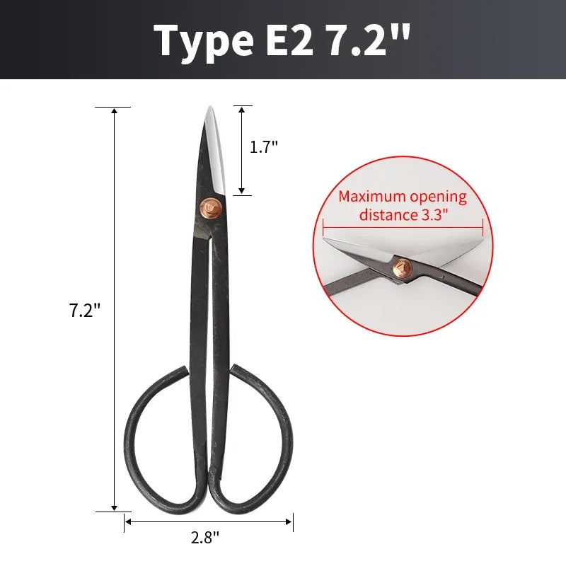 Onnfnag Profissional Root Cutter Bonsai Cutter Concave Edge Scissors Steel Bonsai Tools for Pruning Bonsai Tree Brunches Knots