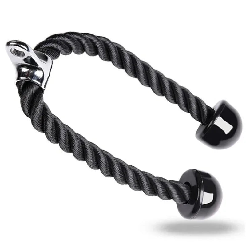 Cuerda para bajar tríceps, manijas de tracción facial, cuerda de empuje hacia abajo para bíceps, espalda, hombros, tríceps, cuerda de tensión para fitness, accesorio de gimnasio