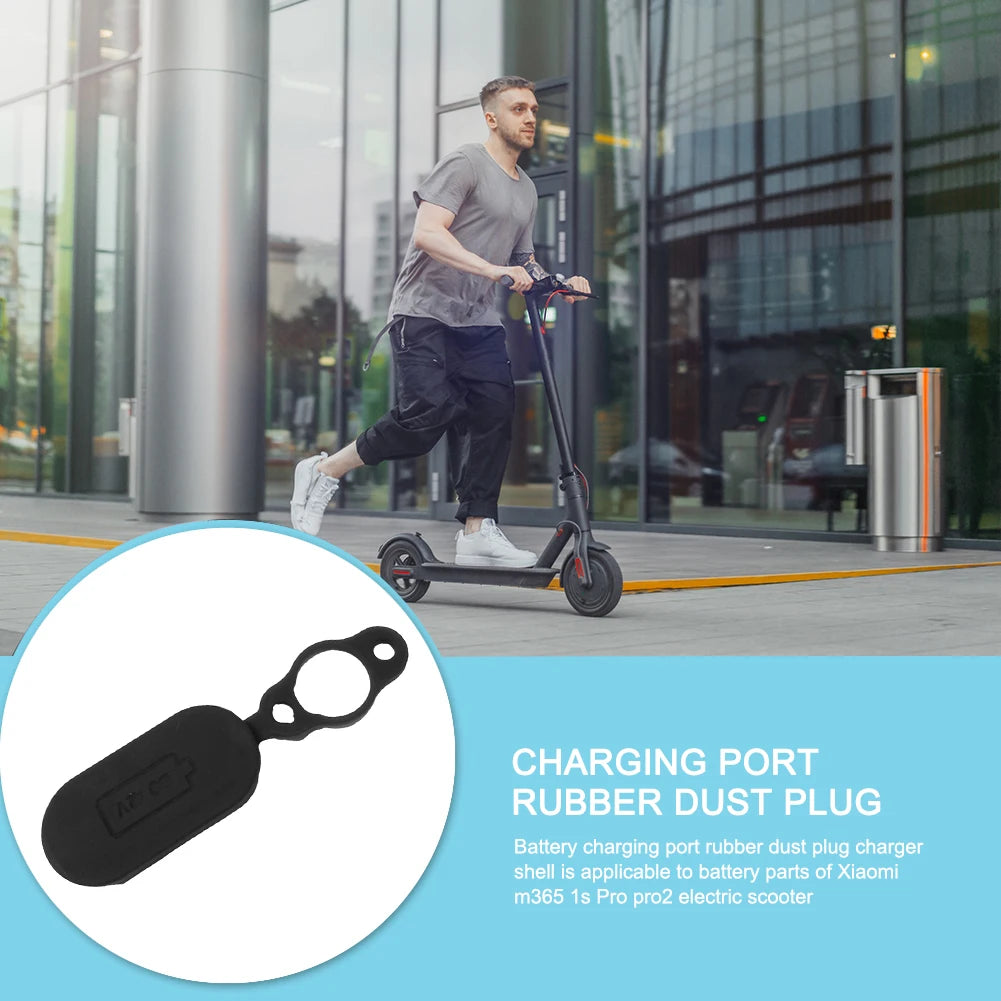 Porta de carregamento de bateria scooter, estojo de borracha, capa impermeável do carregador, Xiaomi M365 1S Pro 2