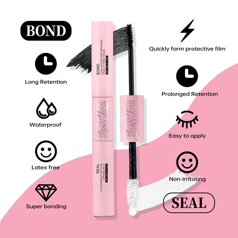 DIY Lashes Extension Kit, Clusters, Bond e Seal, Ferramentas de maquiagem para colagem, cola Acessórios, 200 pcs