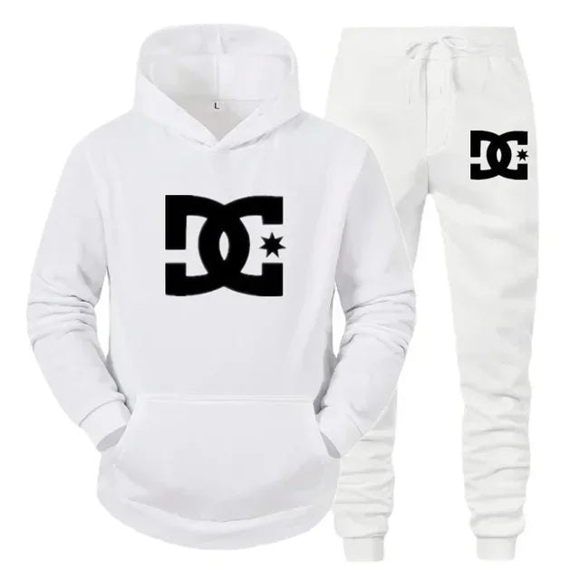 Ropa de primavera y otoño para hombre, nueva sudadera con capucha y pantalones casuales, dos conjuntos de ropa deportiva para correr de alta calidad