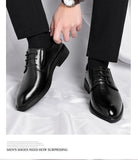 3/6/8 CM Elevator Shoes Men Dress Shoes Black Soft Leather Men Heightening Formal Shoes Casual Business Men Oxfords Suit Shoes