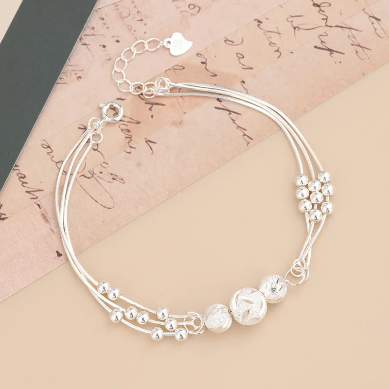Fashion 925 Sterling Silver Bracelets For Women Luxury Original Designer Hollow Lantern Ball Charm Bracelets Beautiful Jewelry