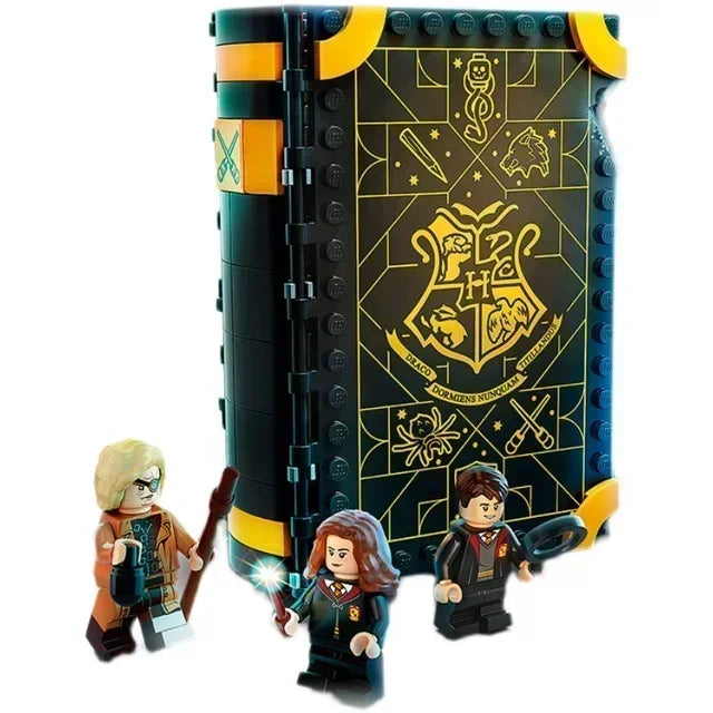 Hospital Wing Anime Book Train Building Block Magic Book Knight Bus Quidditch 12 Grimmauld Place Brick Toys for Gifts