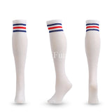 Unisex Compression Socks Football Socks Non-slip Long Tube Knee High Stockings Socks Striped Soccer Socks Running Sports Socks