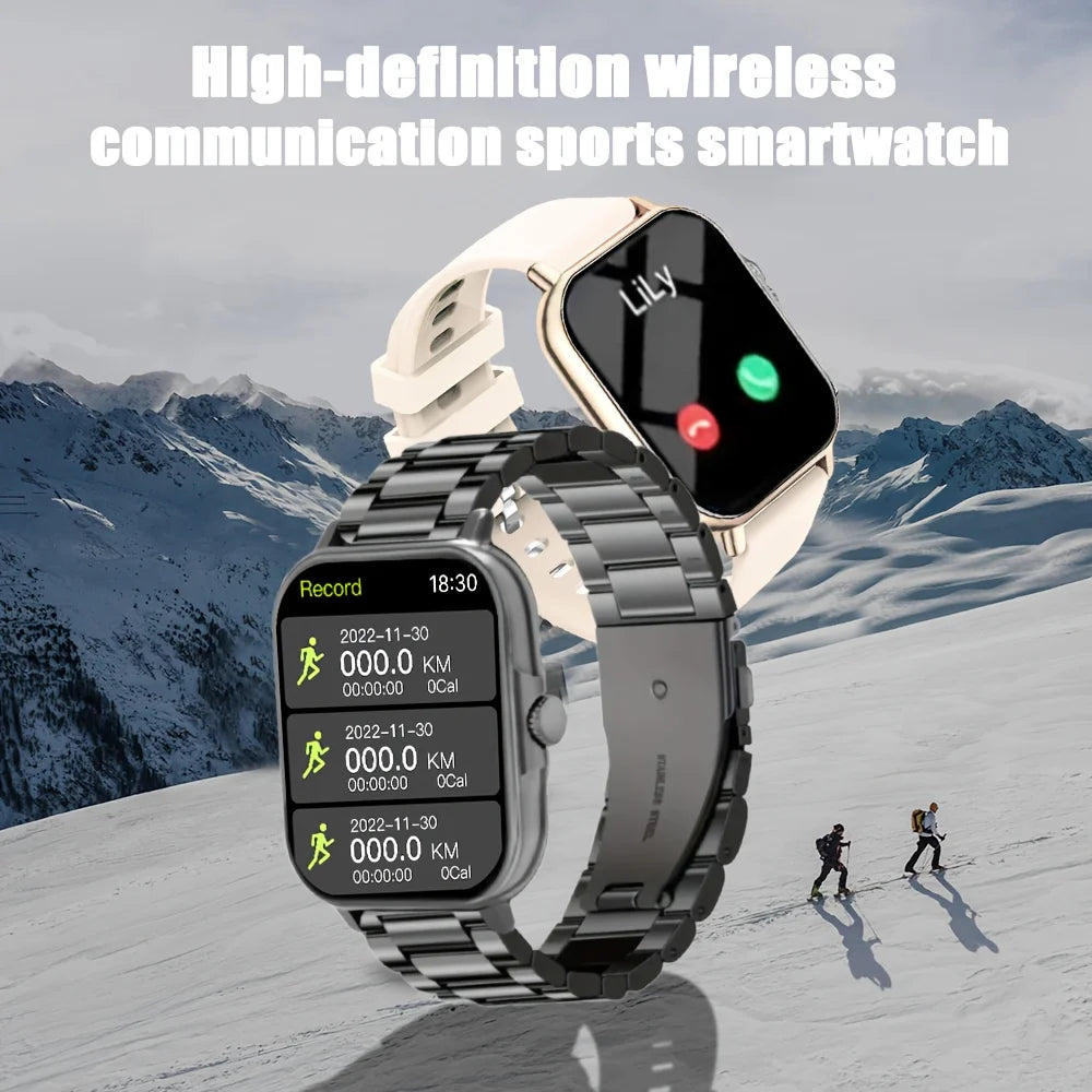 LAXASFIT 2026 New Smartwatch Bluetooth Calling Music Playback Heart Rate & Blood Pressure Monitoring Unisex Holiday Gift
