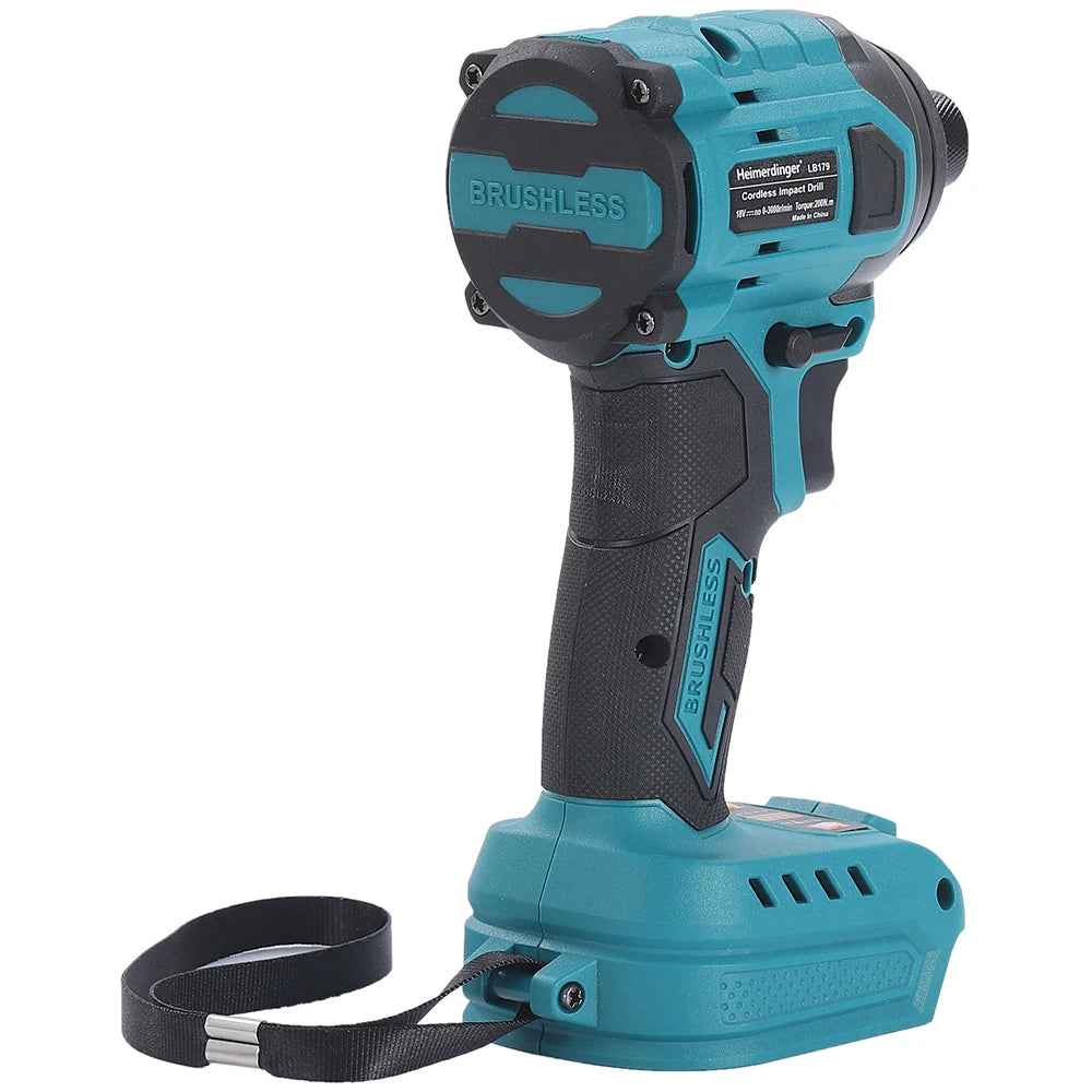 Heimerdinger Brushless Cordless Impact Driver ,1/4-Inch 6.35mm Hex Impact Driver,High Torque 220N.m Variable Speed
