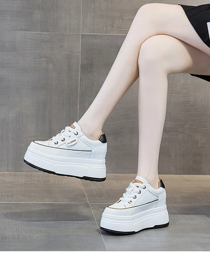 Fujin 9cm Cow Suede Genuine Leather Women Vulcanized Shoes Platform Wedge Skate Boarding High Brand Heels Casual Summer Shoes