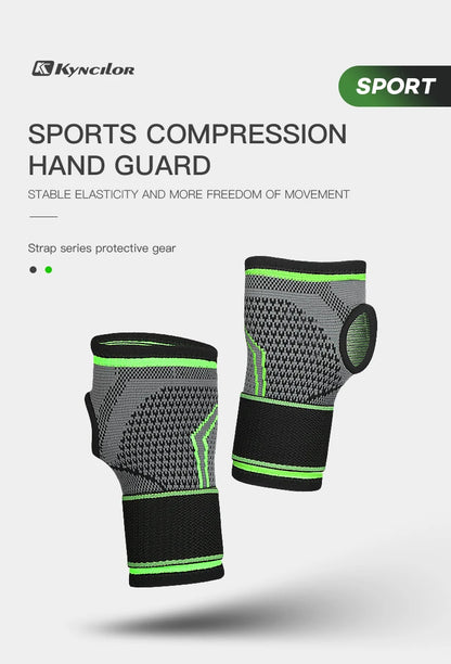 1Pcs Knitting Wrist Support Elastic Adjustable Bandage Hand Sport Wristband Gym Support Hand Guard Wrap Carpal Tunnel