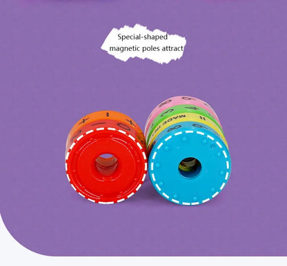 Children's Creative Magnetic Math Tesseract Toy Arithmetic Intelligence Early Education Toys Add Subtract Multiply Divide Toy