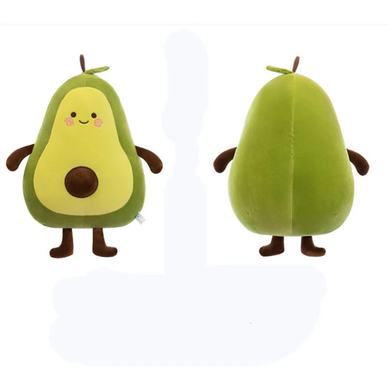 45-55CM Big Lovely Fruit Avocado Plush Pillow Children's Sleeping Pillow Large Doll Stuffed Sofa Holiday Gift Kawaii Creative