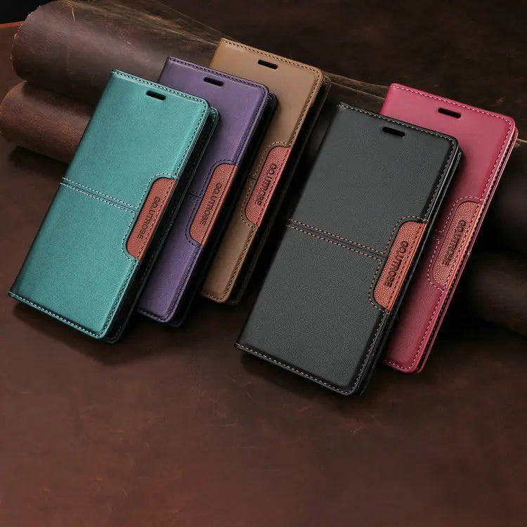 For Poco X7 X6 M7 Pro F7 X 7 5G 4G Leather Flip Case Anti-theft Wallet Card Funda Xiaomi Poco M6 M5s M3 X3 NFC X5 F 6 Book Cover