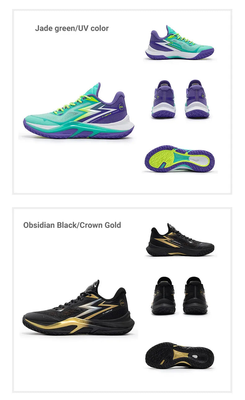 361 Degrees Men's Basketball Shoes LIGHT UP 1 Breathable stable Traction Protect Antiskid Sportswear Training Male 572431111