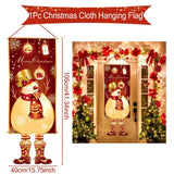 Pancarta colgante de Papá Noel, adornos navideños para el hogar, regalos de Año Nuevo 2023 y 2024 