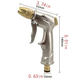 Pistola de agua de metal de alta presión para jardín, pulverizador de riego multifunción, suministros de riego para el hogar.