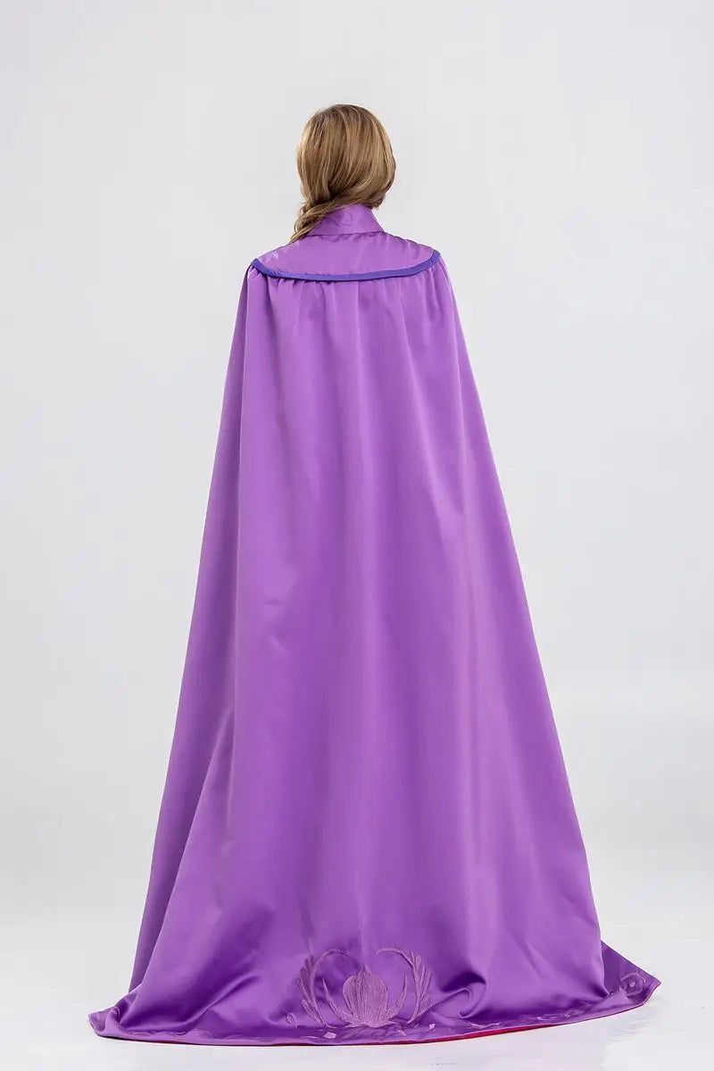 Disney Frozen Movie Adult Costume Women's Cospaly Princess Anna Dress Cloak Halloween Party Performance Dress Birthday Gifts New