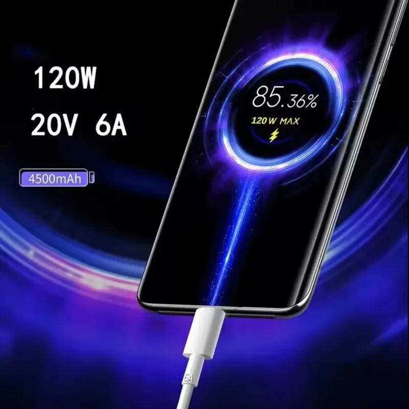 Xiaomi Original Charger Turbo Fast Charge 120W EU Hypercharge Gan Adapter For Mi 15 14T 13T Pro Redmi K80 K70E K60E Type C Cable