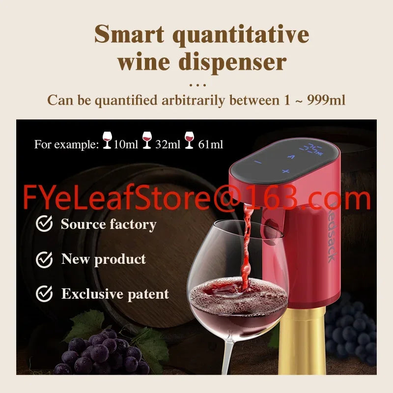 Extractor de vino eléctrico con sensor inteligente