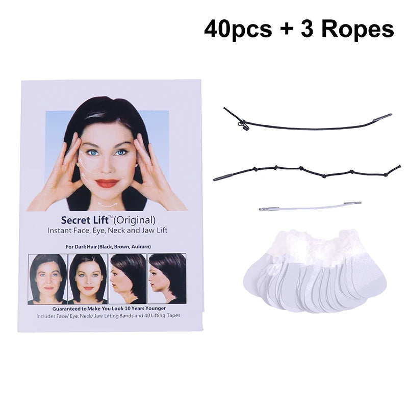 4/20pc Instant Invisible Face Stickers Neck Eye Double Chin Lift V Shape Refill Tapes Thin Makeup Facelifting Patch AdhesivesBan