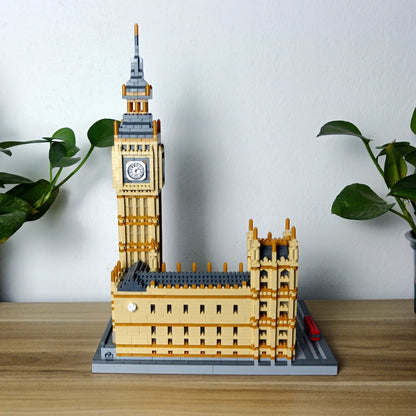 Famous Big Ben Micro Mini Building Blocks Crafted Replica, Leisure and Entertainment Toys Adult Construction Bricks Decoration