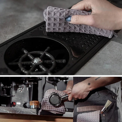 Super Absorbent Barista Bar Towel Coffee Machine Special Rag No Lint Square Towel Cleaning Cloth Coffee Machine Cleaning Towel