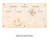 Kindergarten Montessori Wooden Busy Board Castle Gear Crocodile Zippers Geometric Jigsaw Puzzles Montessori Toy Educational Toys