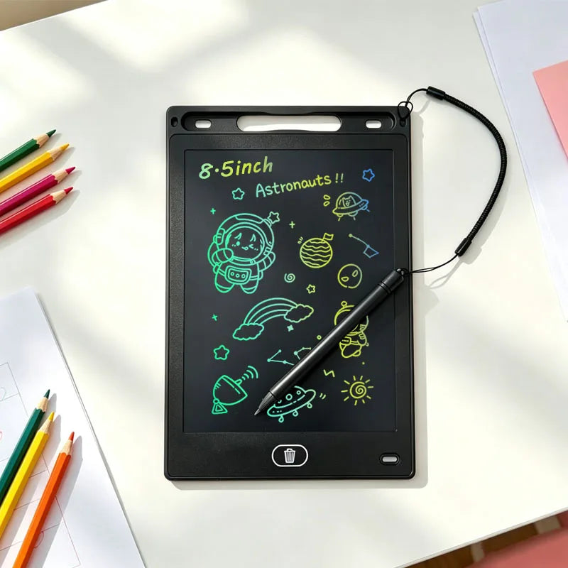 Tablet de Desenho LCD de 8,5 Polegadas – Lousa Eletrônica de Escrita e Desenho – Portátil – Brinquedo Educativo e Presente para Crianças