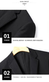 8XL Suit (Blazer+pants) Fashion Business Gentleman Italian Style Slim Solid Color Professional Suit Wedding Groom Best Man Suit