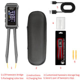 ZOYI MD1 Mini Smart Tweezer LCR SMD ESR Tester Resistance Capacitance Inductance Continuity Diode Test Measurement Tools