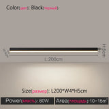 Modern Long Strip Ceiling Light Surface Mounted Minimalist Aisle Lamp Living Room Bedroom Kitchen Home Office LED Lighting