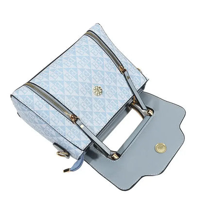Ladies' handbag 2026 new fashion trend embossed plain style versatile casual shoulder crossbody bag.