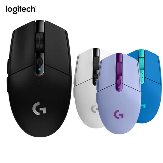Ratón inalámbrico para juegos Logitech G304 Lightspeed original, sensor Hero 12K, 12 000 DPI, 6 botones programables, compatible con PC y macOS.