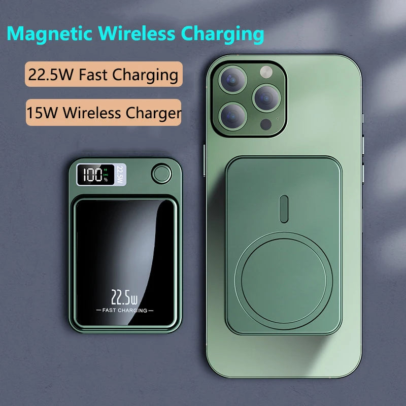 PD22.5W Fast Charging Power Bank 20000mAh 15W Magsafe Wireless Charger for iPhone 15 14 13 12 11 Samsung Huawei Xiaomi Powerbank